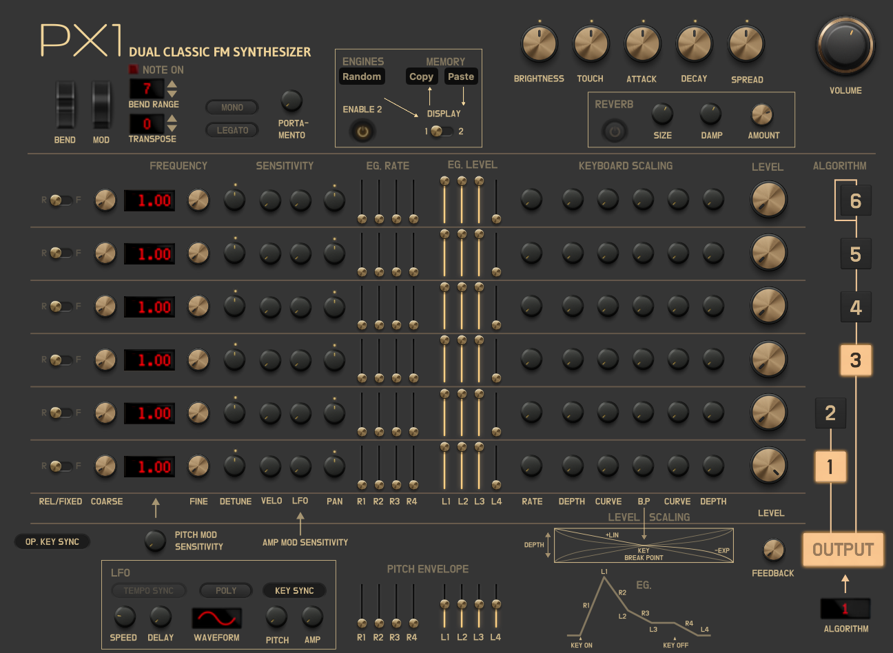 PX1 full interface